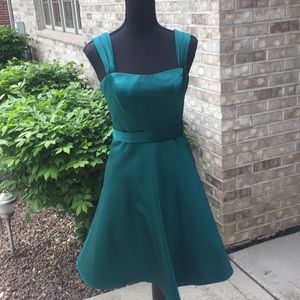 David's Bridal Teal Dress